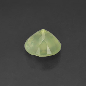 1,83 ctw natürlicher grüner Prehnit, Transparent, Transparent / Lichtdurchlässig