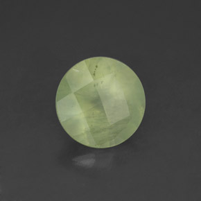 1,97 ctw natürlicher grüner Prehnit, Transparent, Transparent / Lichtdurchlässig