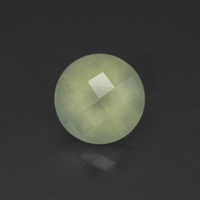 2,08 ctw natürlicher grüner Prehnit, Transparent, Transparent / Lichtdurchlässig