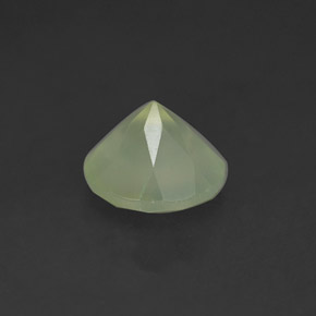 2,08 ctw natürlicher grüner Prehnit, Transparent, Transparent / Lichtdurchlässig