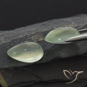5.44 ct natürliche Yellow Green  Prehnit-Edelsteine, Birnenform, Transparent