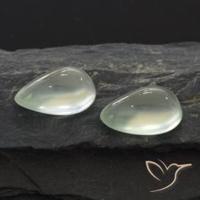 4.47 ct natürliche Light Green  Prehnit-Edelsteine, Birnenform, Transparent