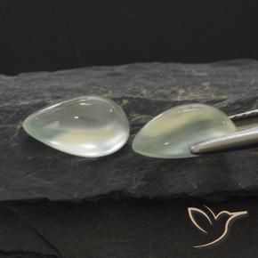 4.47 ct natürliche Light Green  Prehnit-Edelsteine, Birnenform, Transparent