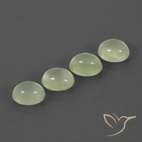 10.17 ct natürliche Light Green  Prehnit-Edelsteine, Oval, Transparent / Lichtdurchlässig