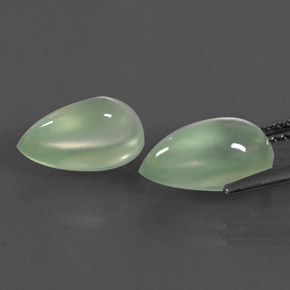  ct natürliche Grün Prehnit-Edelsteine, Birnenform, Transparent