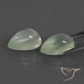 5.93 ct natürliche Light Pear Green  Prehnit-Edelsteine, Birnenform, Transparent