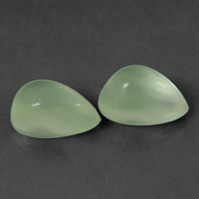  ct natürliche grüner Prehnit-Edelsteine, Birnenform, Transparent