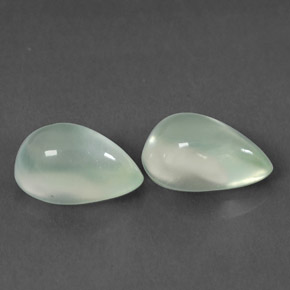  ct natürliche grüner Prehnit-Edelsteine, Birnenform, Transparent
