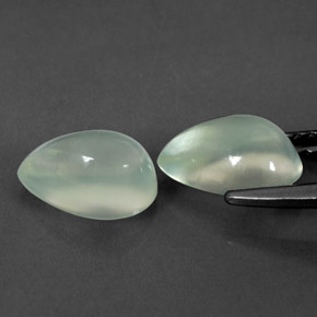  ct natürliche grüner Prehnit-Edelsteine, Birnenform, Transparent