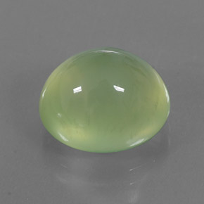 8,51 ctw natürlicher grüner Prehnit, Transparent, Transparent / Lichtdurchlässig