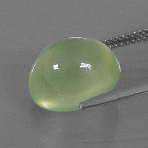 8,51 ctw natürlicher grüner Prehnit, Transparent, Transparent / Lichtdurchlässig