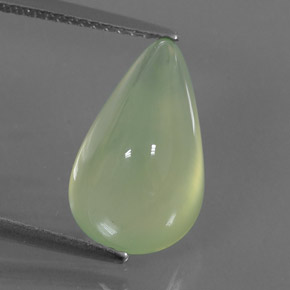 7,24 ctw natürlicher grüner Prehnit, Transparent, Transparent / Lichtdurchlässig