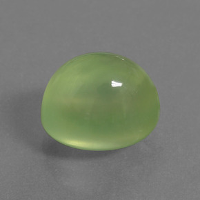 4,27 ctw natürlicher grüner Prehnit, Oval Schliff, Lichtdurchlässig