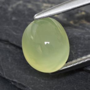 3,01 ctw natürlicher grüner Prehnit, Transparent, Transparent / Lichtdurchlässig