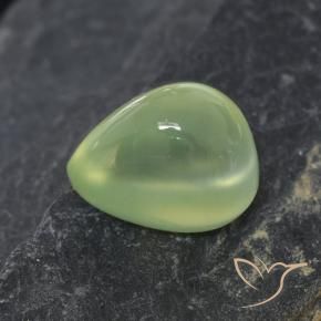 9,17 ctw natürlicher Yellow Green  Prehnit, Birnenform, Transparent