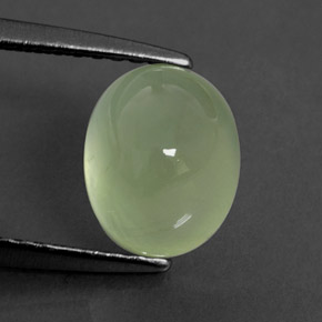 2,11 ctw natürlicher grüner Prehnit, Transparent, Transparent / Lichtdurchlässig