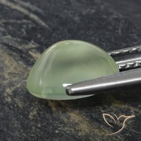 9,17 ctw natürlicher Pale Pear Green  Prehnit, Oval, Transparent