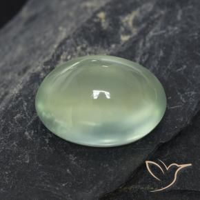 9,17 ctw natürlicher Sehr helles Salbeigrün Prehnit, Oval, Transparent