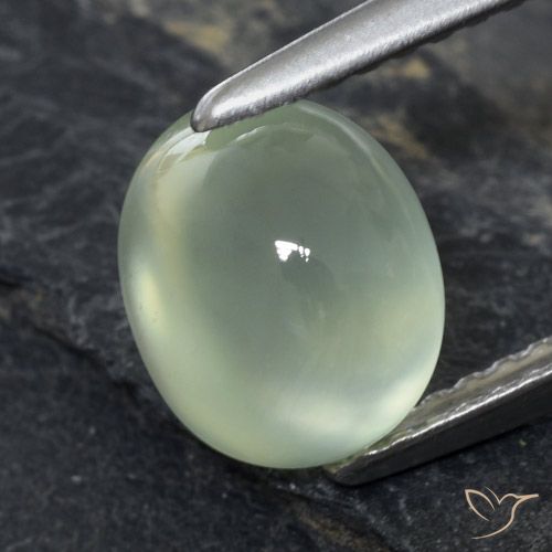 2.61ct Natürlicher Light Green  Prehnit, Oval, Transparent