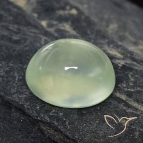 9,17 ctw natürlicher Pale Green  Prehnit, Oval, Transparent