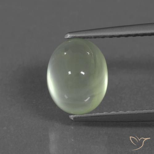2.23ct Natürlicher Light Green  Prehnit, Oval, Transparent / Lichtdurchlässig