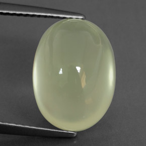 10,03 ctw natürlicher grüner Prehnit, Oval Schliff, Transparent
