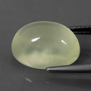 10,03 ctw natürlicher grüner Prehnit, Oval Schliff, Transparent