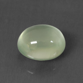3,10 ctw natürlicher grüner Prehnit, Oval Schliff, Transparent