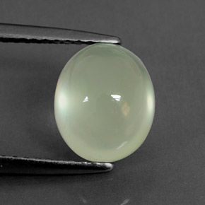 3,10 ctw natürlicher grüner Prehnit, Oval Schliff, Transparent