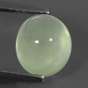 2,27 ctw natürlicher grüner Prehnit, Transparent, Transparent / Lichtdurchlässig