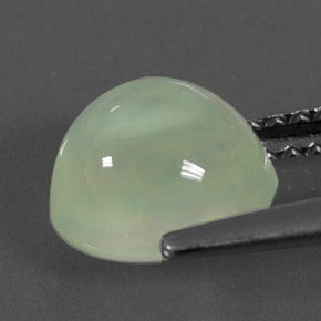2,27 ctw natürlicher grüner Prehnit, Transparent, Transparent / Lichtdurchlässig