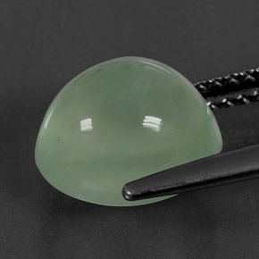 4,05 ctw natürlicher grüner Prehnit, Transparent, Transparent / Lichtdurchlässig
