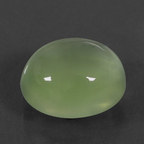2,00 ctw natürlicher grüner Prehnit, Oval Schliff, Transparent