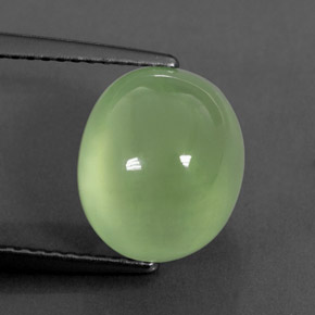 6,65 ctw natürlicher grüner Prehnit, Transparent, Transparent / Lichtdurchlässig