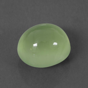 6,65 ctw natürlicher grüner Prehnit, Transparent, Transparent / Lichtdurchlässig