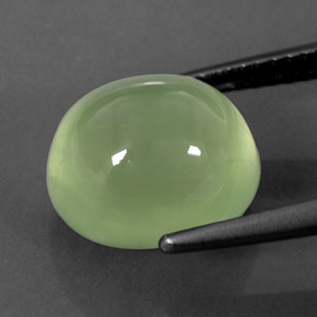6,65 ctw natürlicher grüner Prehnit, Transparent, Transparent / Lichtdurchlässig