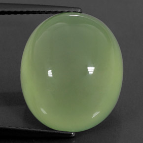 17,09 ctw natürlicher grüner Prehnit, Transparent, Transparent / Lichtdurchlässig