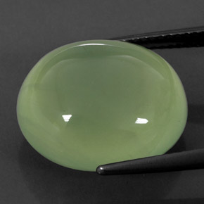 17,09 ctw natürlicher grüner Prehnit, Transparent, Transparent / Lichtdurchlässig