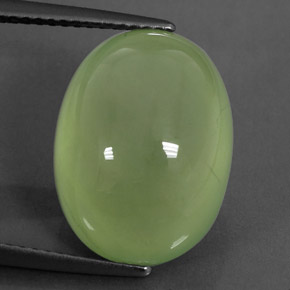 12,22 ctw natürlicher grüner Prehnit, Transparent, Transparent / Lichtdurchlässig