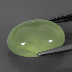 12,22 ctw natürlicher grüner Prehnit, Transparent, Transparent / Lichtdurchlässig