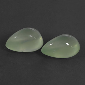  ct natürliche grüner Prehnit-Edelsteine, Transparent, Transparent / Lichtdurchlässig