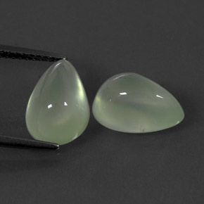  ct natürliche grüner Prehnit-Edelsteine, Transparent, Transparent / Lichtdurchlässig