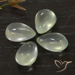 9.91 ct natürliche Light Green  Prehnit-Edelsteine, Birnenform, Transparent