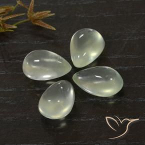 9.91 ct natürliche Light Green  Prehnit-Edelsteine, Birnenform, Transparent