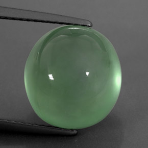 10,30 ctw natürlicher grüner Prehnit, Transparent, Transparent / Lichtdurchlässig