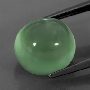 10,30 ctw natürlicher grüner Prehnit, Transparent, Transparent / Lichtdurchlässig