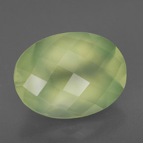 9,60 ctw natürlicher grüner Prehnit, Transparent, Transparent / Lichtdurchlässig