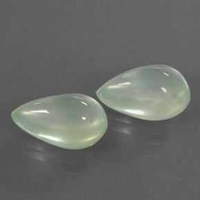 6,28 ct natürliche weißer Prehnit-Edelsteine, Transparent, Transparent / Lichtdurchlässig