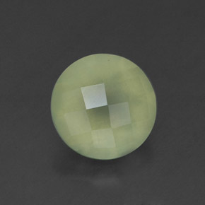 1,83 ctw natürlicher grüner Prehnit, Transparent, Transparent / Lichtdurchlässig