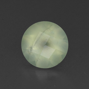 1,80 ctw natürlicher grüner Prehnit, Transparent, Transparent / Lichtdurchlässig